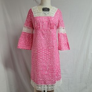 Lilly Pulitzer Chapman pink bamboo dress, xs
